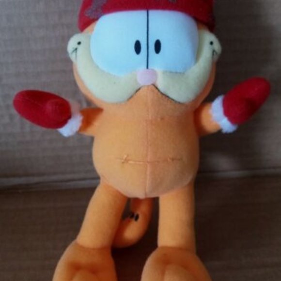Christmas Garfield Dressed Like Santa Plush Stuffed Animal 8" - Picture 1 of 1